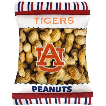 Auburn Tiger- Plush Peanut Bag Toy